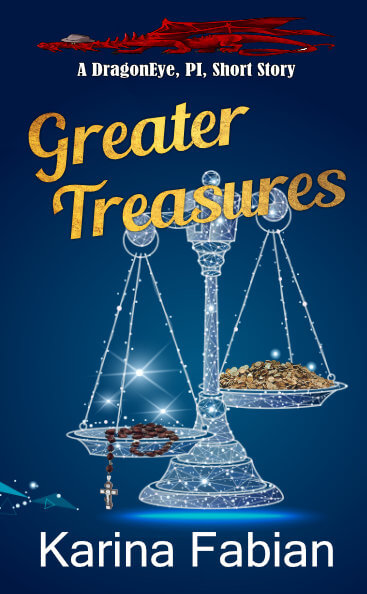 cover art for greater treasures by karina fabian