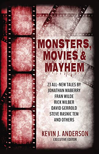 cover art for monsters movies and mayhem