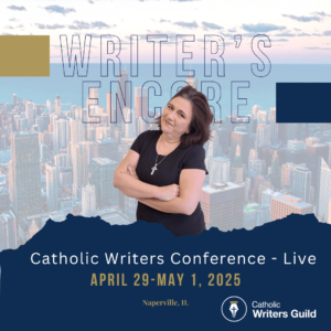 Karina Fabian comedian is givng a comedy show at the Catholic Writers Conference Live in Chicago
