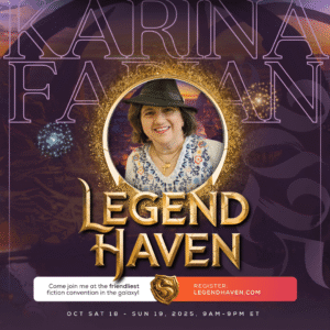 karina Fabian presenting at LegendHaven