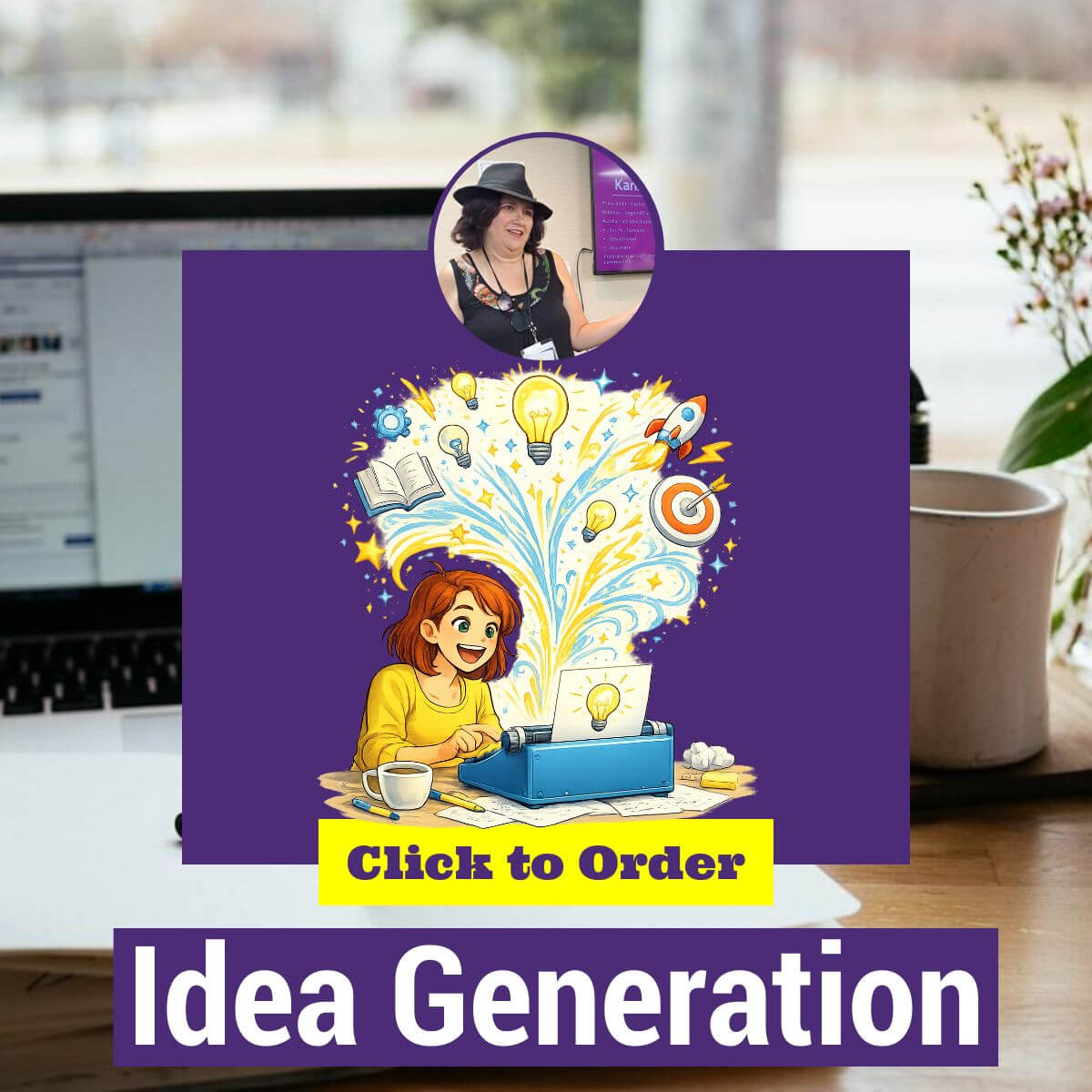 Idea Generation by Karina Fabian – webinar icon 